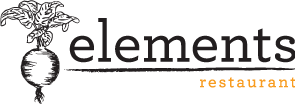 Elements Restaurant logo scroll